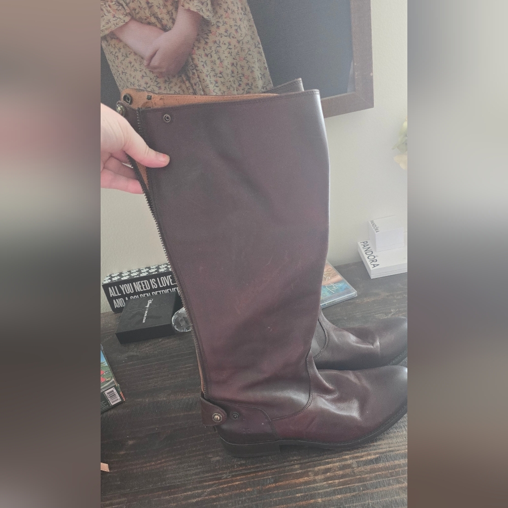 Frye Riding Boots Back Zip